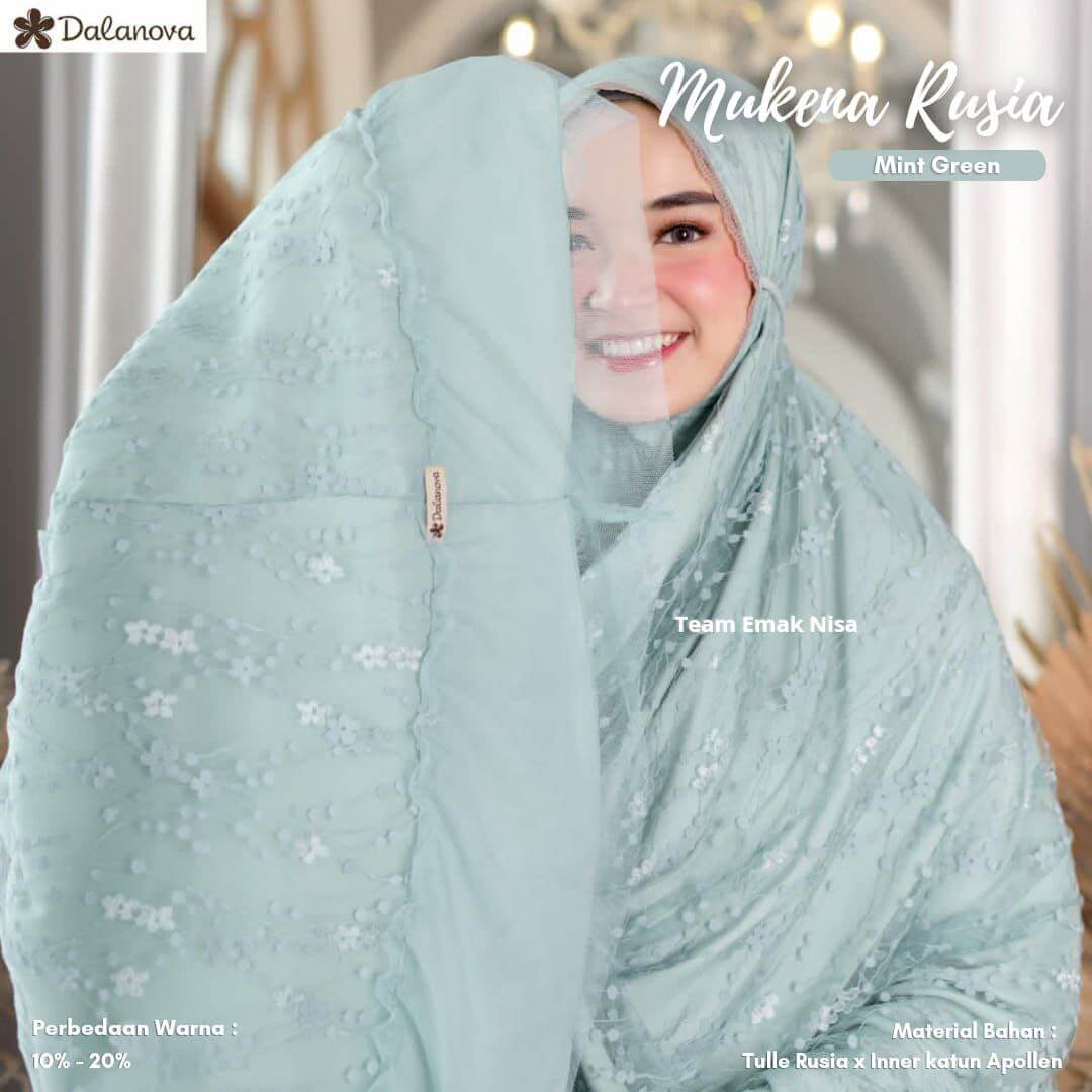Mukena Rusia Green Mint