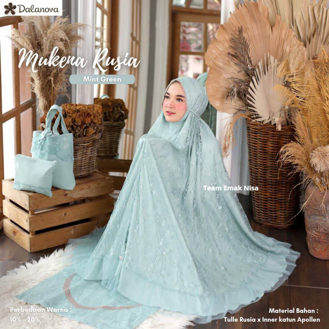 Mukena Rusia Green Mint