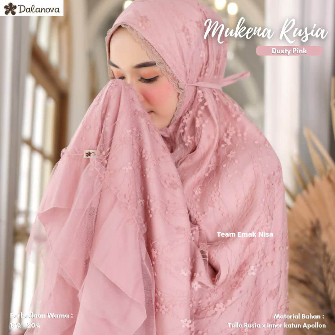 Mukena Rusia Dusty Pink